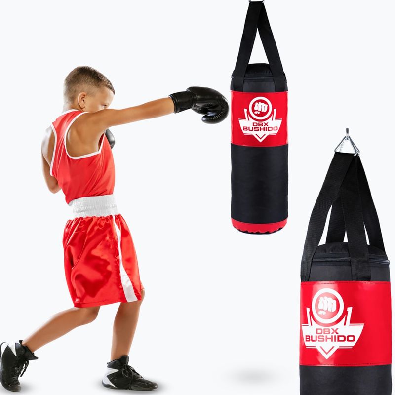 Мішок боксерський дитячий DBX BUSHIDO Kids 60 см red 11