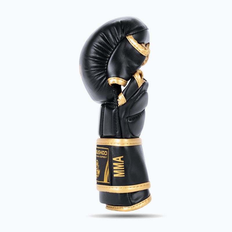 Рукавиці греплінгові DBX BUSHIDO Master MMA чорний/золотий 5
