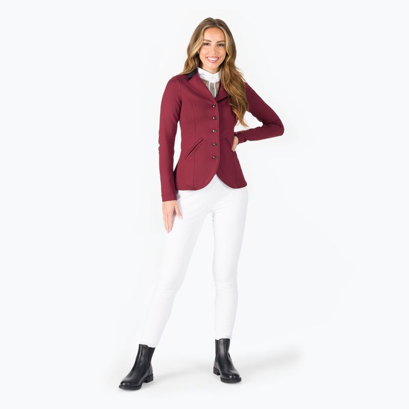 Фрак для верхової їзди жіночий FERA Equestrian The One burgundy 2