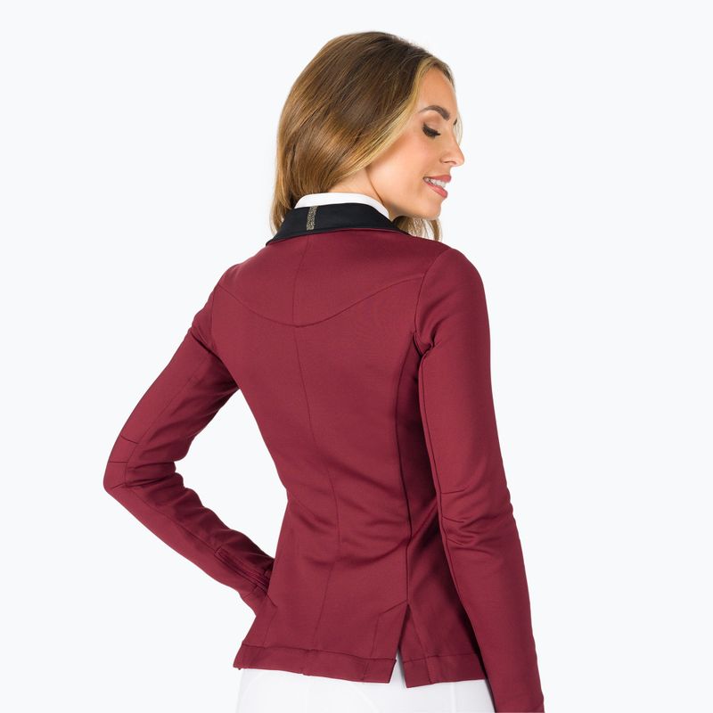 Фрак для верхової їзди жіночий FERA Equestrian The One burgundy 3