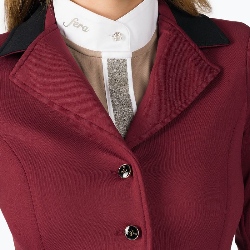 Фрак для верхової їзди жіночий FERA Equestrian The One burgundy 5