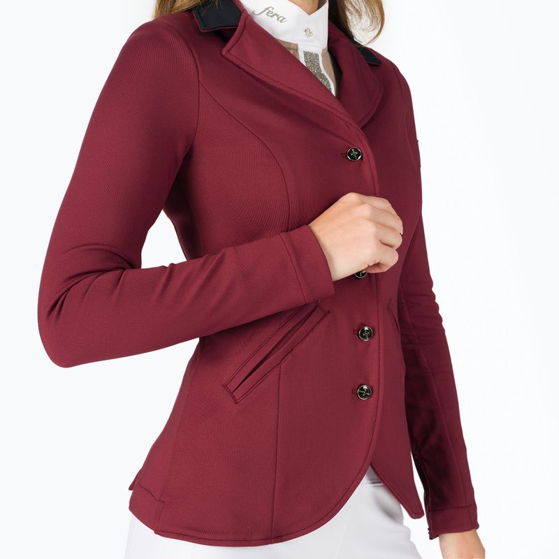Фрак для верхової їзди жіночий FERA Equestrian The One burgundy 6