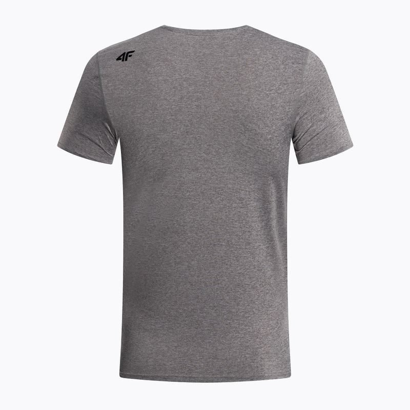 Футболка чоловіча 4F M260 cold light grey melange 2