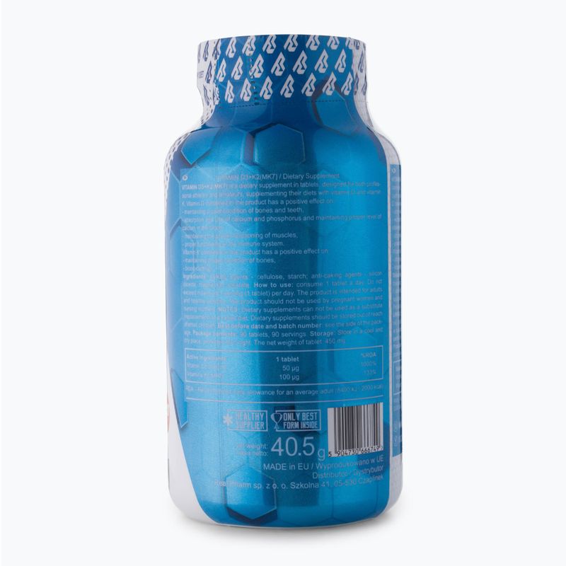 Вітаміни Real Pharm Vitamin D3 + K2 90 табл 2