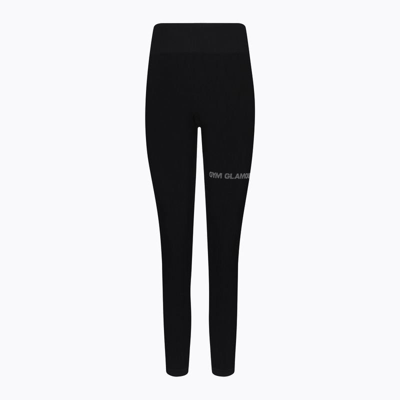 Легінси тренувальні жіночі Gym Glamour Push Up Deep Black 311 5