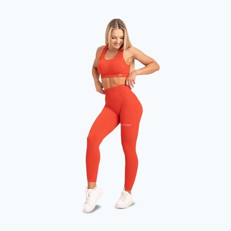 Легінси тренувальні жіночі Gym Glamour Push Up Coral 369 17