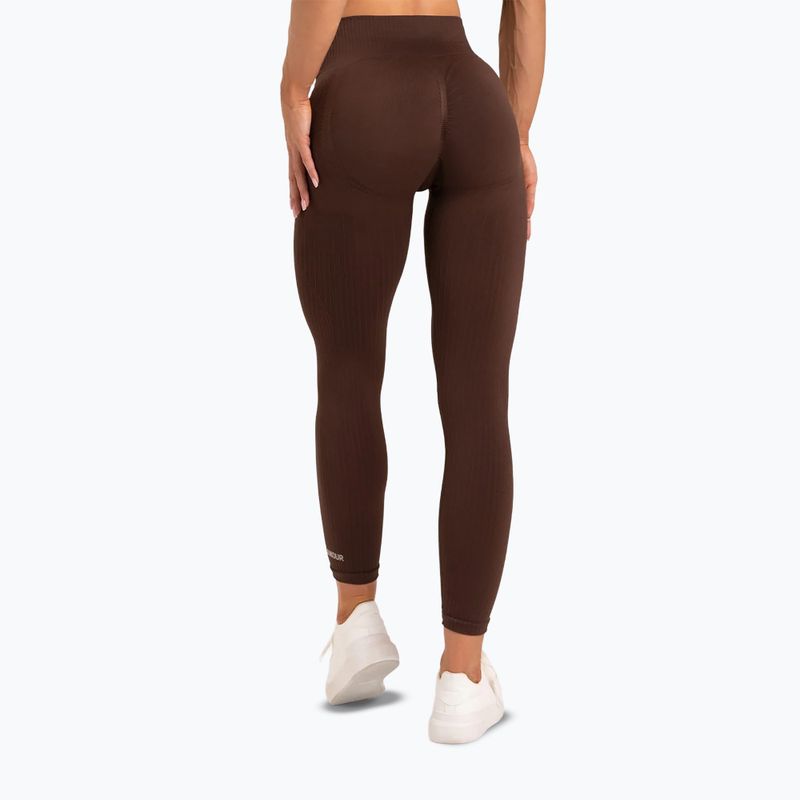 Легінси тренувальні жіночі Gym Glamour Push Up Chocolate 370 3