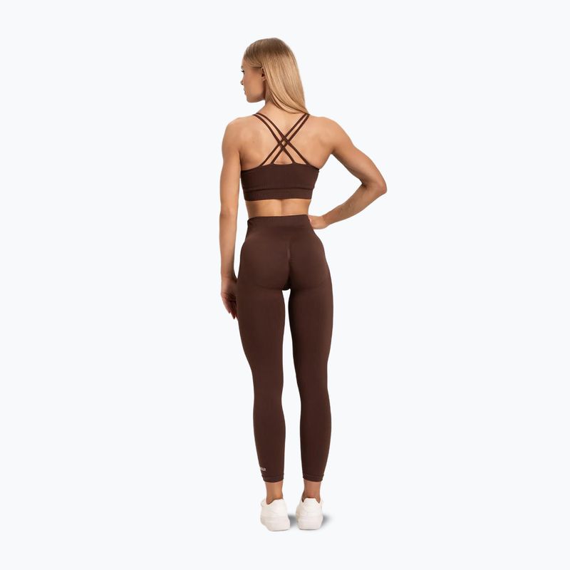 Легінси тренувальні жіночі Gym Glamour Push Up Chocolate 370 4