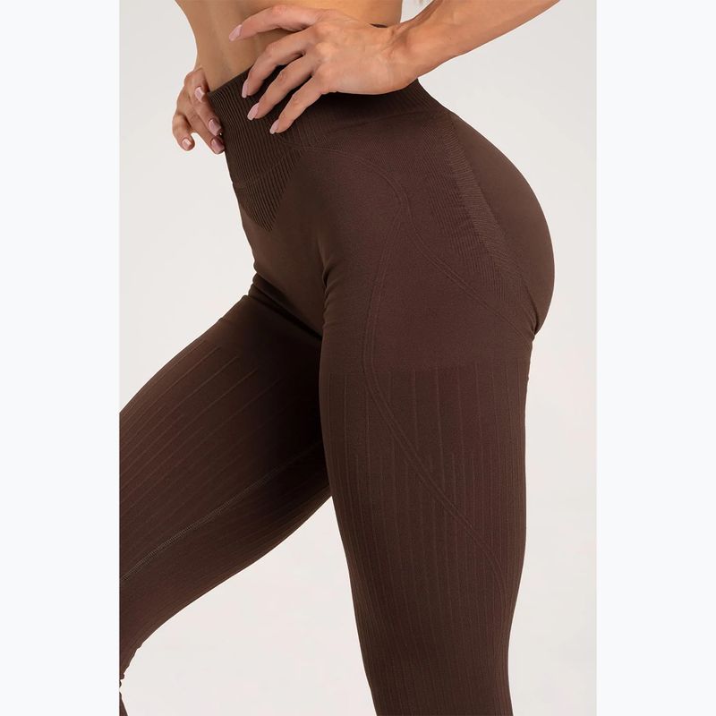 Легінси тренувальні жіночі Gym Glamour Push Up Chocolate 370 7