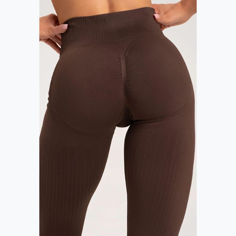 Легінси тренувальні жіночі Gym Glamour Push Up Chocolate 370 9