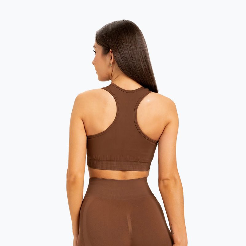 Бюстгальтер для фітнесу Gym Glamour Push Up Chocolate 373 2