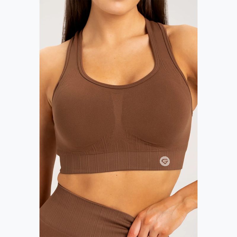 Бюстгальтер для фітнесу Gym Glamour Push Up Chocolate 373 3