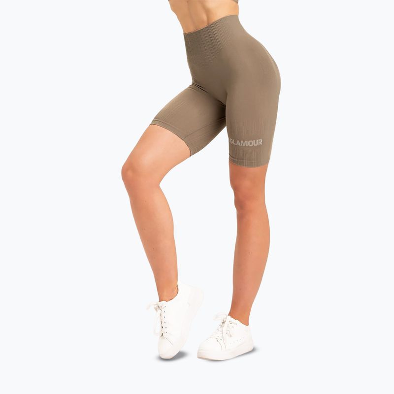 Велосипедки тренувальні жіночі Gym Glamour Push Up Nude 316 11