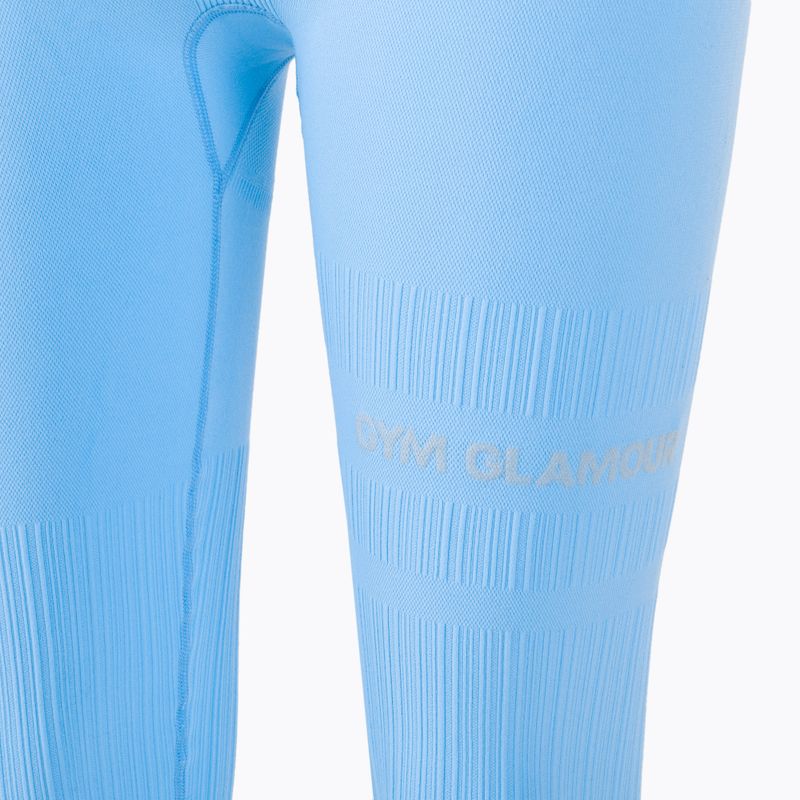Легінси тренувальні жіночі Gym Glamour Push Up Baby Blue 405 8