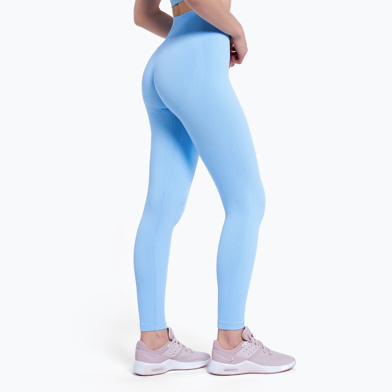 Легінси тренувальні жіночі Gym Glamour Push Up Baby Blue 405 3