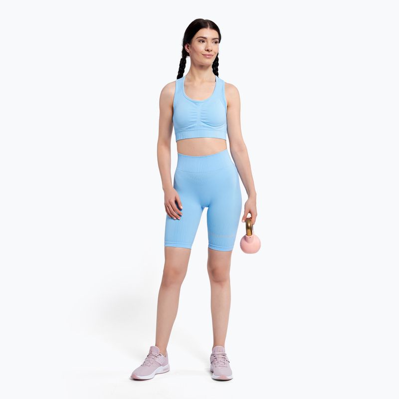 Бюстгальтер спортивний Gym Glamour Push Up Baby Blue 406 406 2