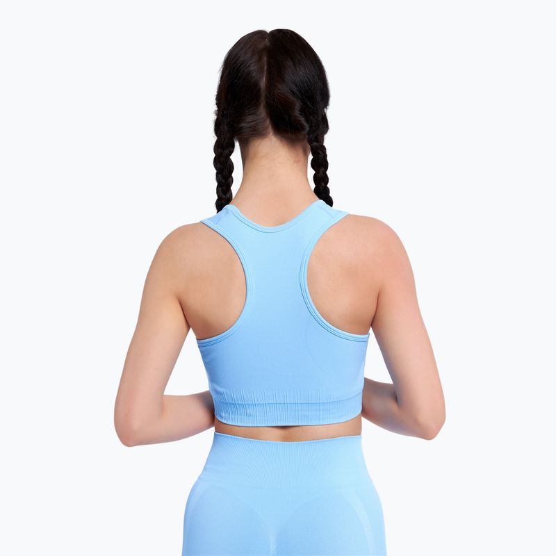 Бюстгальтер спортивний Gym Glamour Push Up Baby Blue 406 406 4