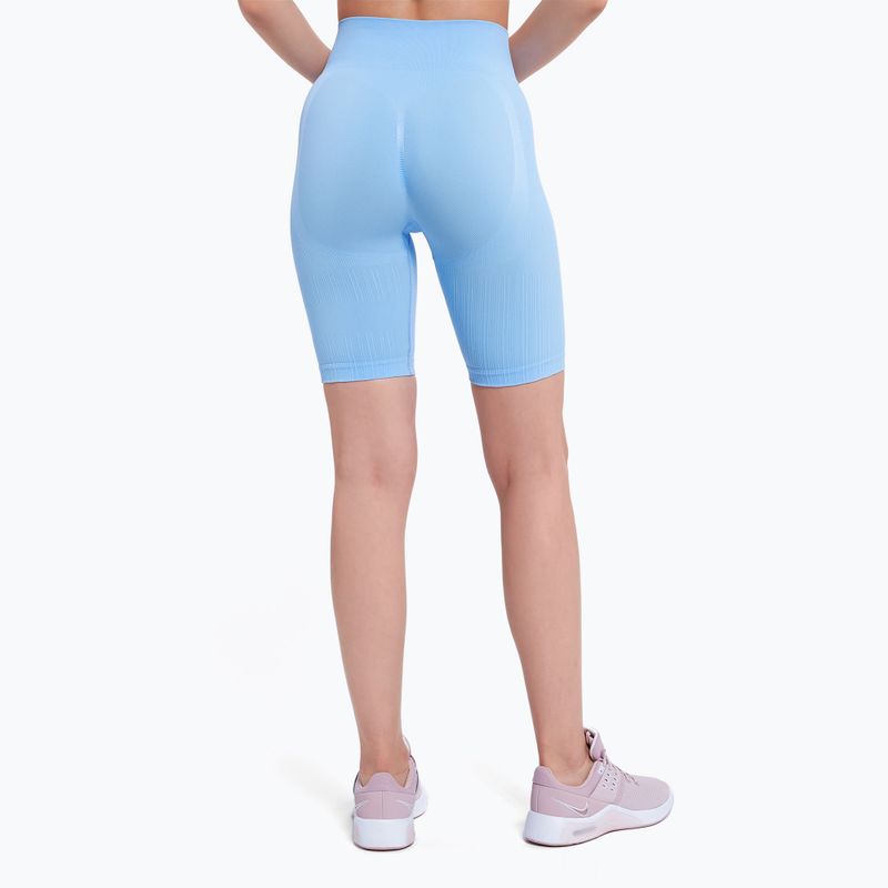 Велосипедки тренувальні жіночі Gym Glamour Push Up Baby Blue 407 4