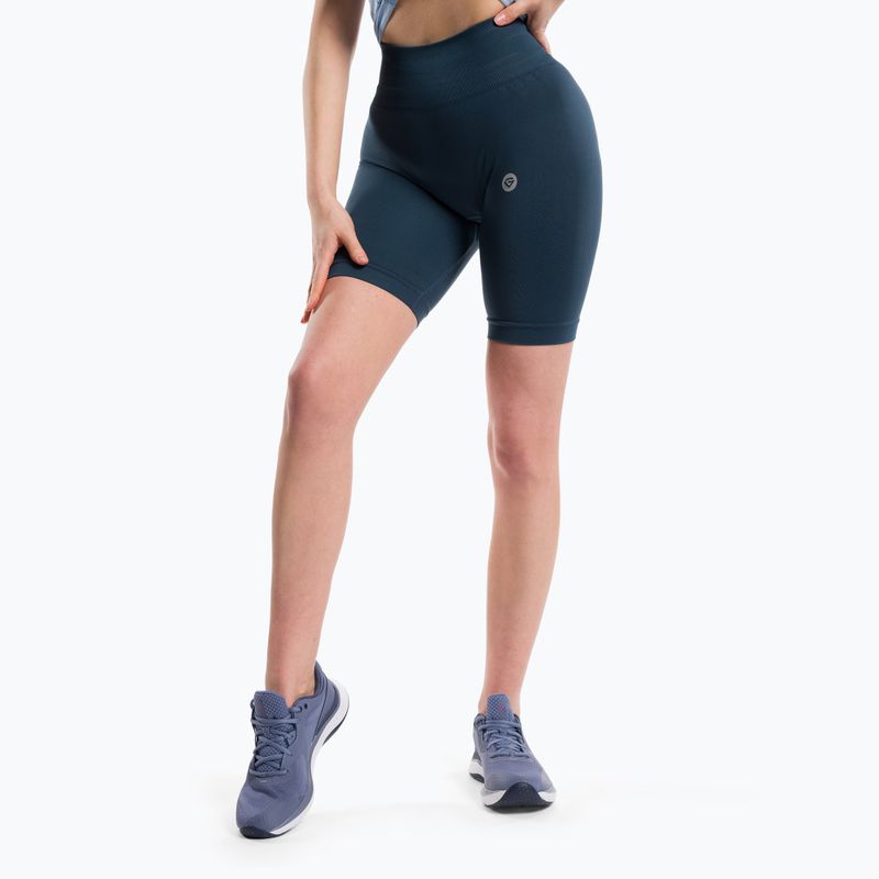 Шорти для тренувань жіночі Gym Glamour Flexible Dark Sea 437