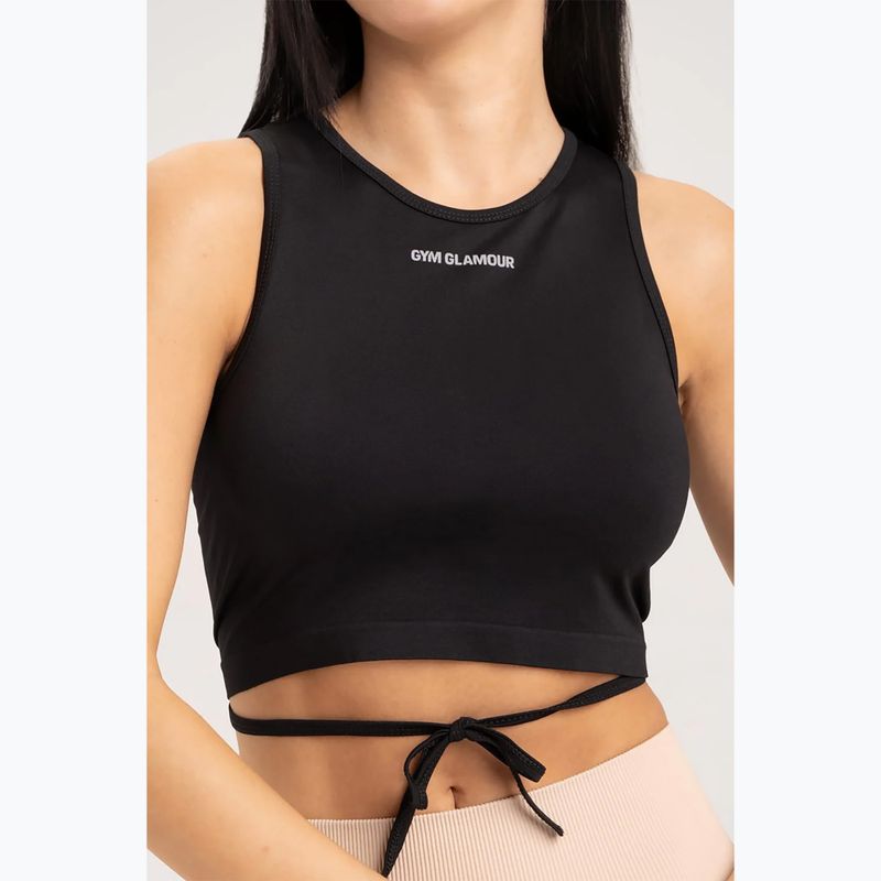 Топ тренувальний жіночий Gym Glamour Tied Black 440 3