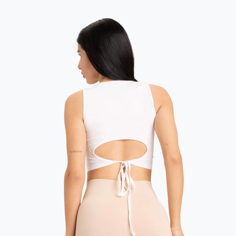 Топ тренувальний жіночий Gym Glamour Tied White 441 2