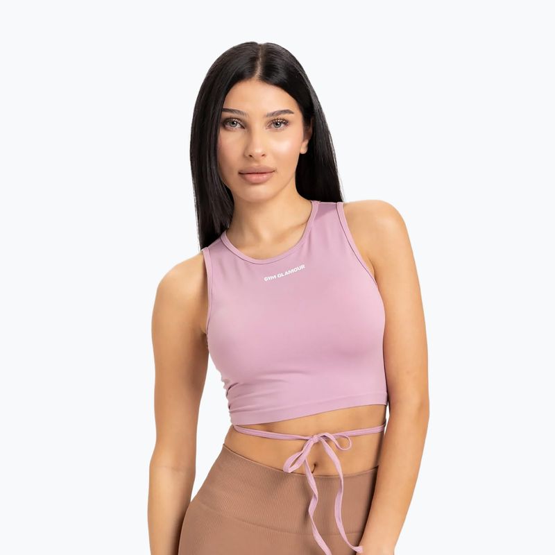 Топ тренувальний жіночий Gym Glamour Tied Pink 442 3