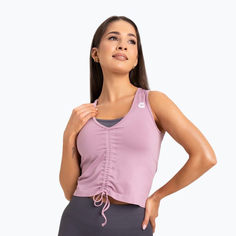 Топ тренувальний жіночий Gym Glamour Drawstring Pink 447