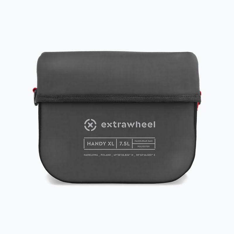 Велосумка на кермо Extrawheel Handy XL 7.5 l grey/black 2