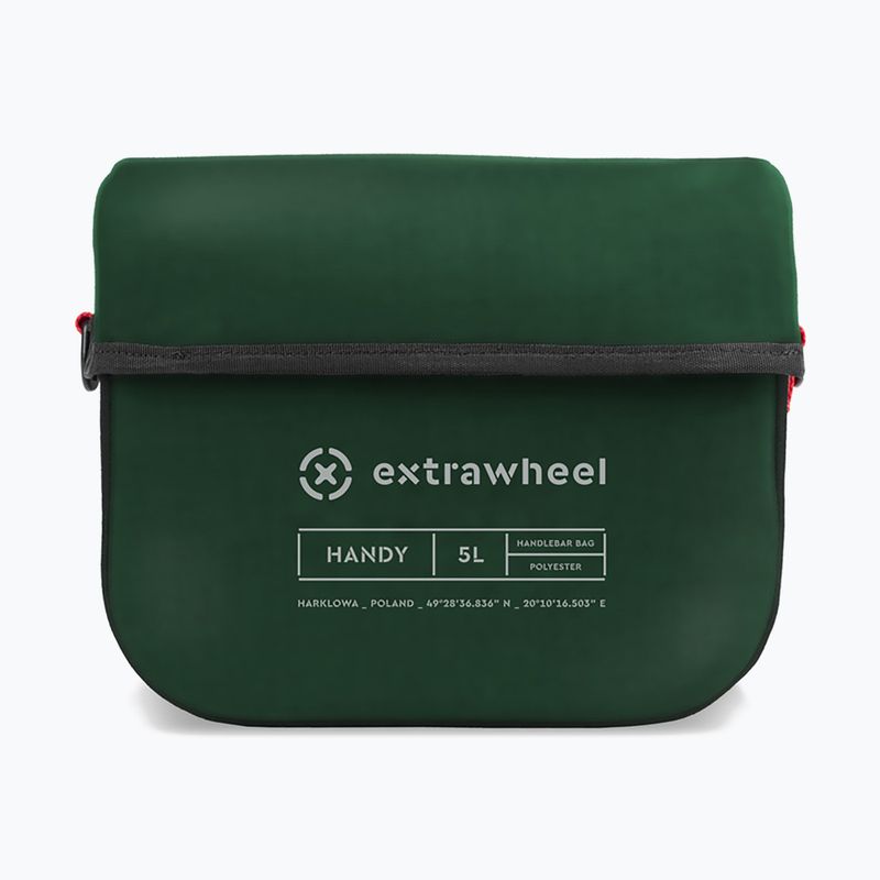 Сумка велосипедна на кермо Extrawheel Handy 5 л green/black