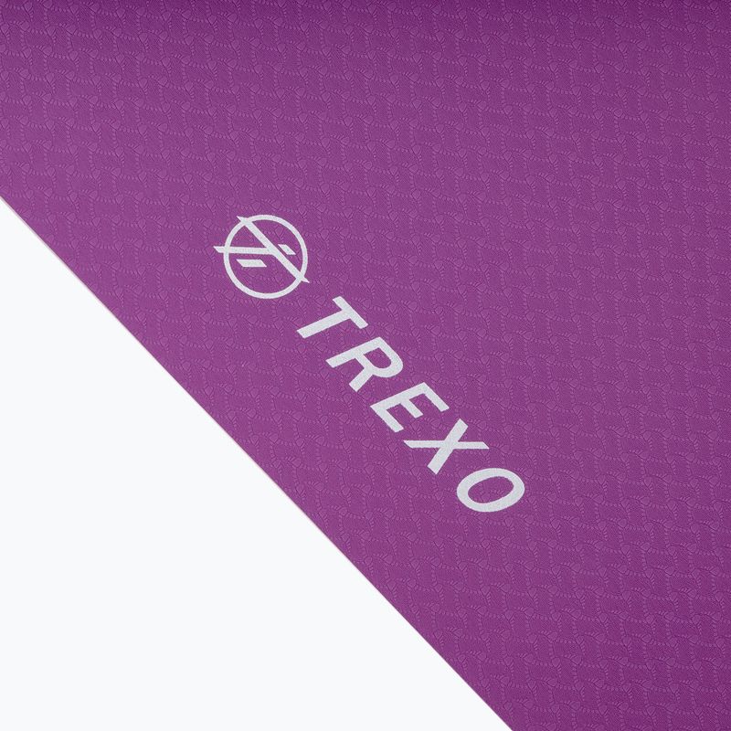 Килимок для йоги TREXO TPE 2 6 mm рожевий YM-T02R 3