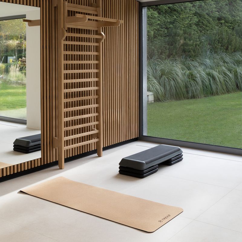 Килимок для йоги XTREXO корковий TPE 6 mm чорний YM-C01C 3