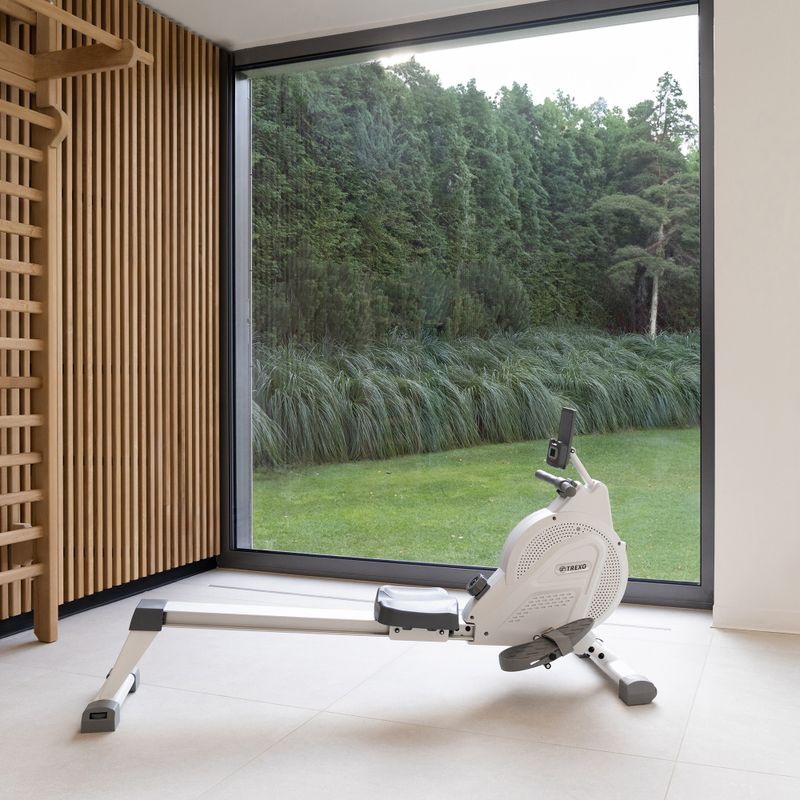 Гребний тренажер XTREXO білий RM100 5