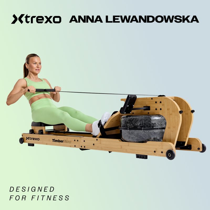 Гребний тренажер XTREXO чорний RM100 2