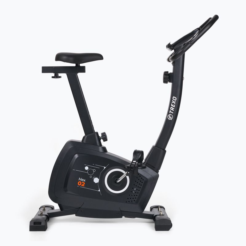 Велосипед стаціонарний TREXO Hex чорний EB-H02 2