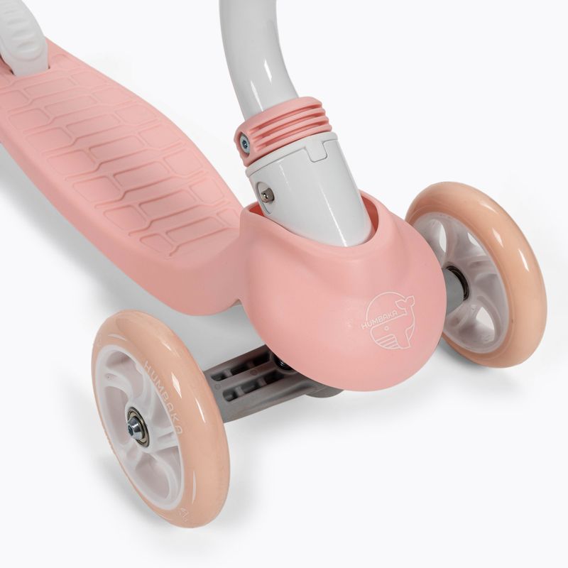 Самокат триколісний дитячий HUMBAKA Fun рожевий HBK-KS001 9