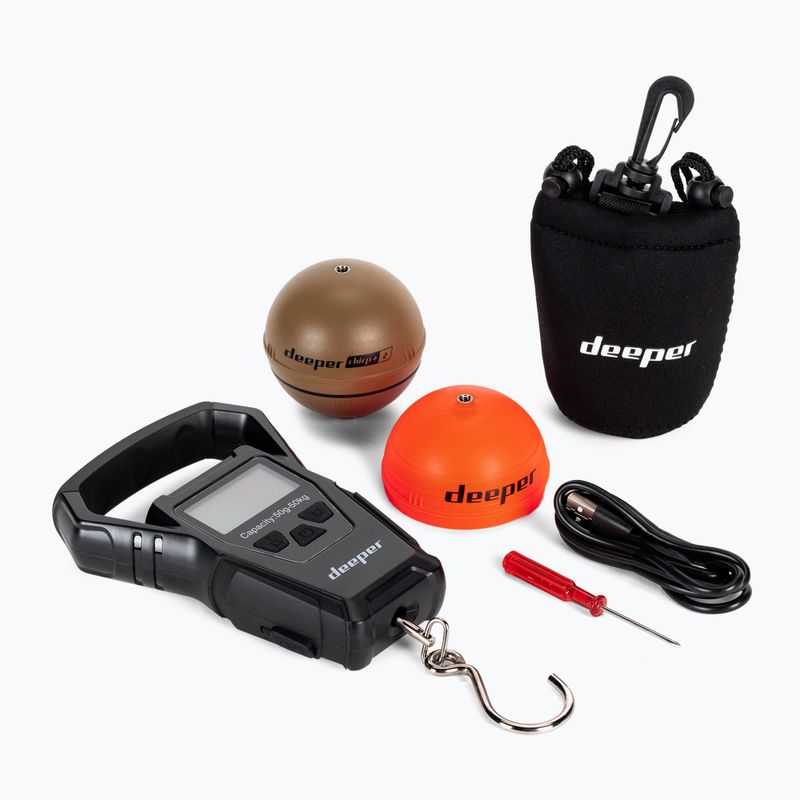 Ехолот для риболовлі Deeper Мастилоt Sonar Chirp+ 2.0 + Waga коричневий