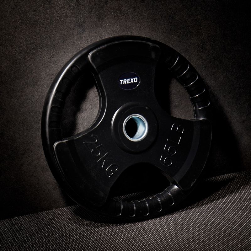 Диск чавунний прогумований XTREXO чорний RW25 25 кг 5