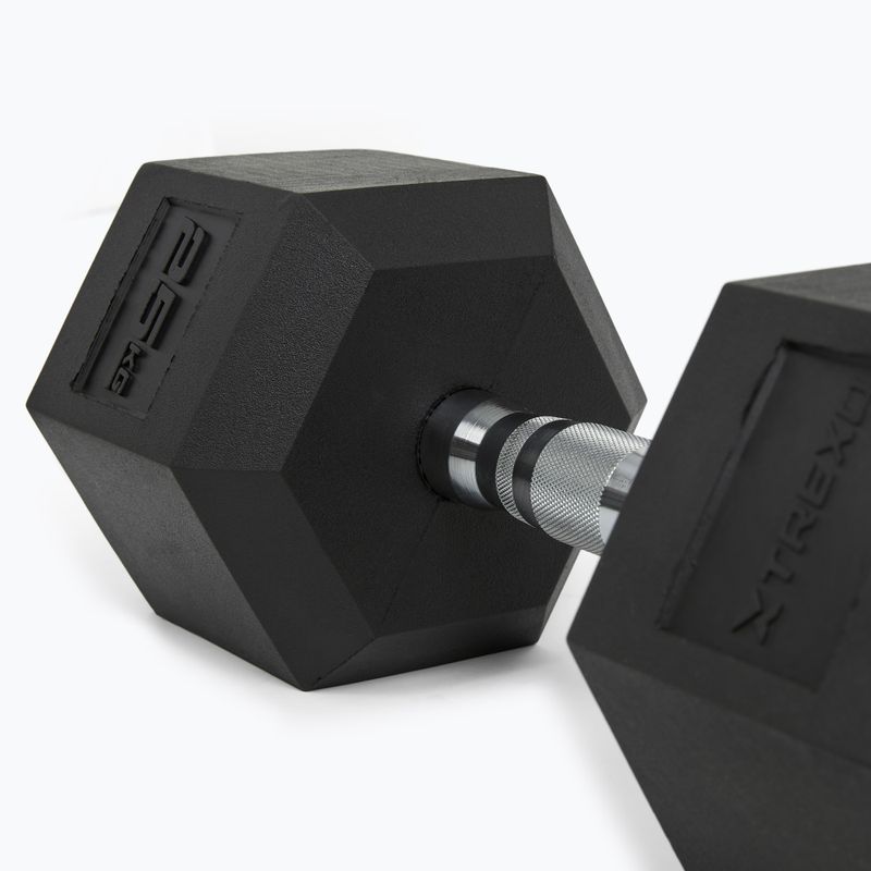 Гантель прогумована XTREXO Hex HXD250 25 кг 8