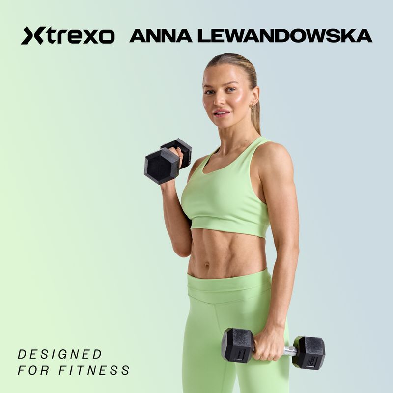Гантеля прогумована XTREXO Hex 12.5 кг 2