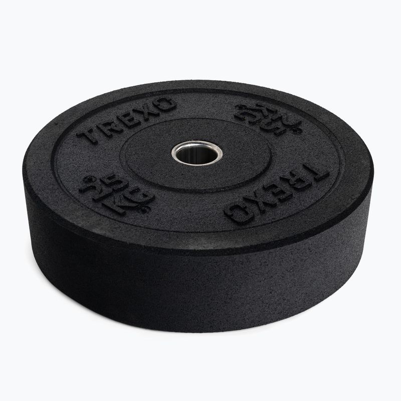 Диски бамперові олімпійські XTREXO чорні TRX-BMP025 25 кг