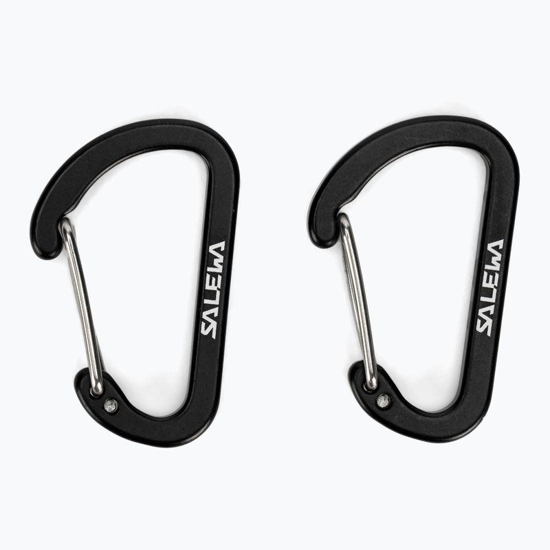 Карабіни Salewa Flat Wiregate 2 шт. чорні 00-0000034103