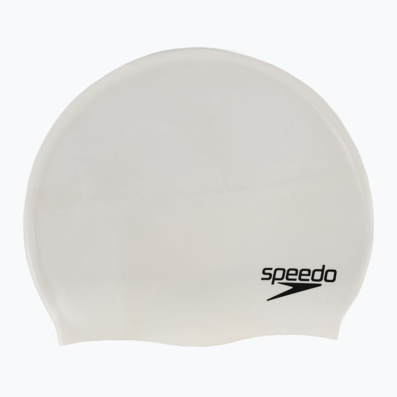 Шапочка для плавання дитяча Speedo Plain Flat Silicone біла 8-709931959