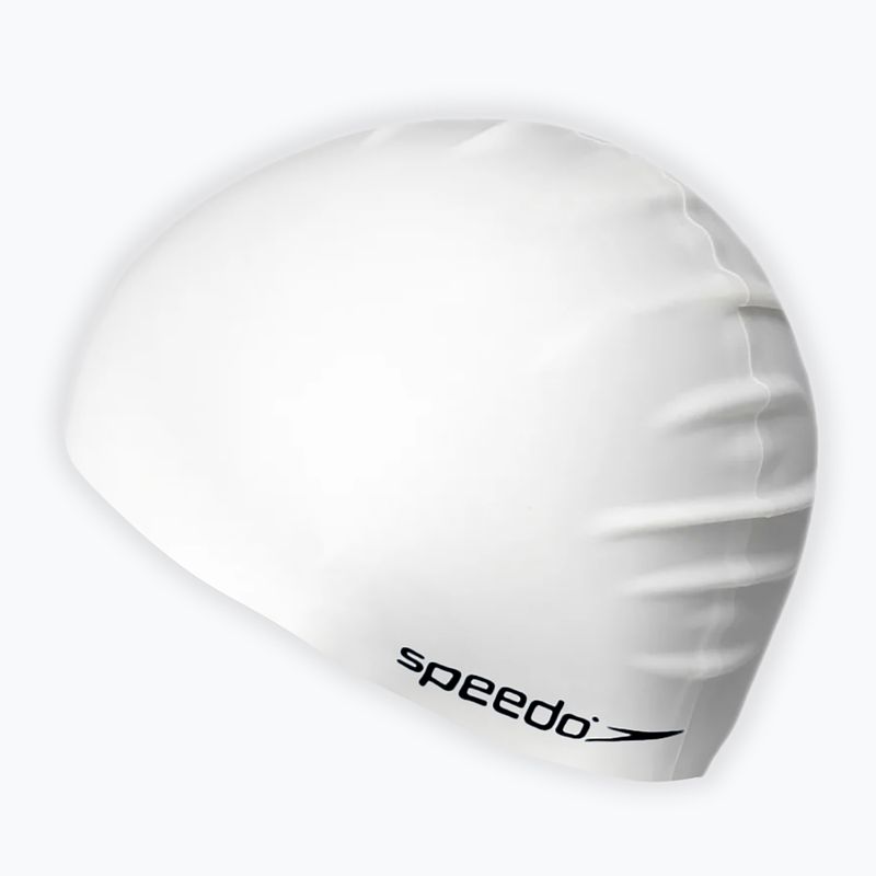 Шапочка для плавання дитяча Speedo Plain Flat Silicone біла 8-709931959 3