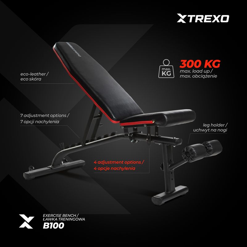 Тренувальна лава XTREXO B100 czarna 5