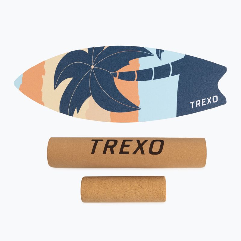 Балансувальна дошка + Коврик + Ролик XTREXO BBS01 блакитний/помаранчевий 6