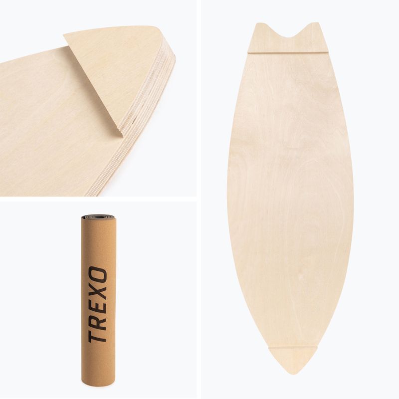 Балансувальна дошка + Коврик + Ролик XTREXO BBS01 блакитний/помаранчевий 7