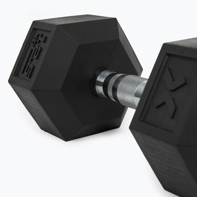 Гантеля прогумована XTREXO Hex 12.5 кг 8