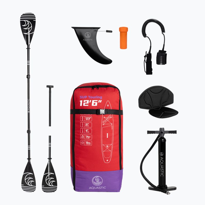 Дошка SUP AQUASTIC Touring 12'6" 2024 червоний 21