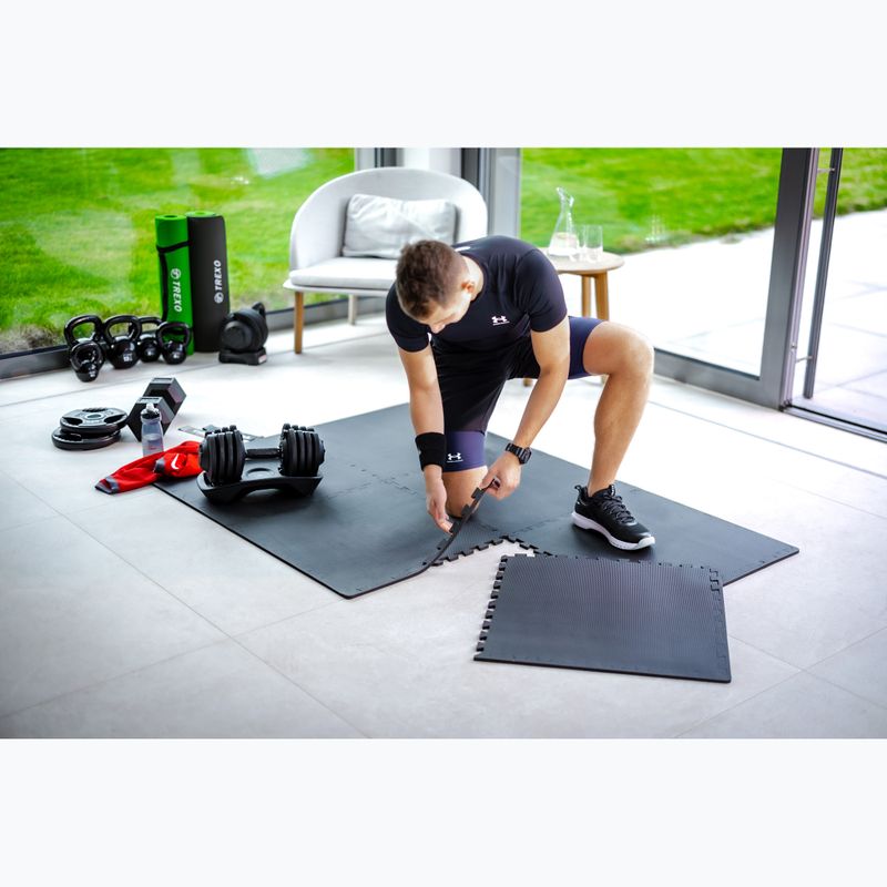 Килимок захисний XTREXO Puzzle 6 елементів чорний 4