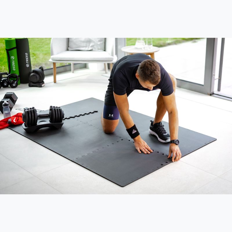 Килимок захисний XTREXO Puzzle 6 елементів чорний 6